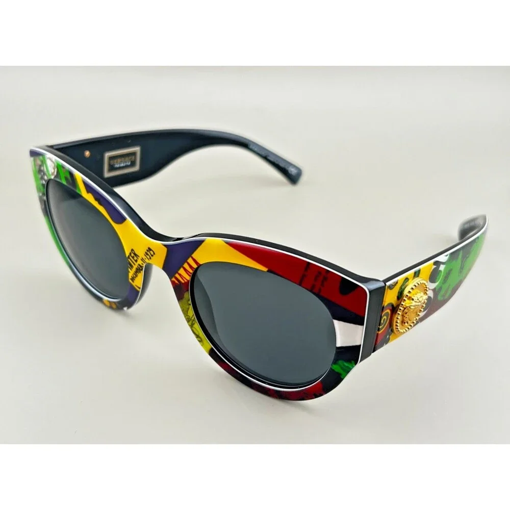 VERSACE Tribute Collection VOGUE 4353 Sunglasses Womens 51-26-140 ITALY Pop Art